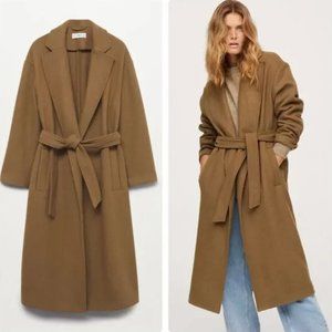 NWT Mango Wool Blend Oversized Coat